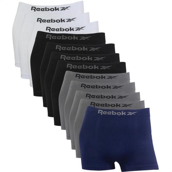 Imagem de Kit 12 Cueca Boxer Reebok Masculina Classic Premium Elastano