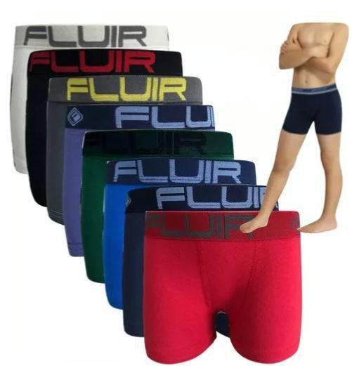 Imagem de Kit 12 Cuecas Boxer Algodão Infantil - M