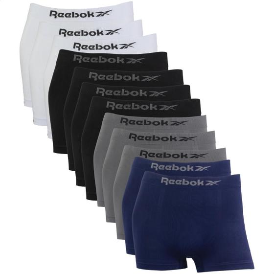 Imagem de Kit 12 Cuecas Boxer Masculina Reebok Classic Original Lisa