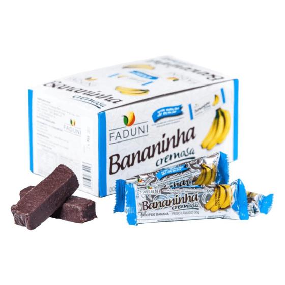 Imagem de Kit 12 Cxs Bananinha Cremosa Faduni Sem Adição De Açúcar