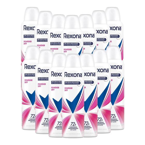 Imagem de Kit 12 Desodorante Rexona Motionsense Powder Dry 150ml