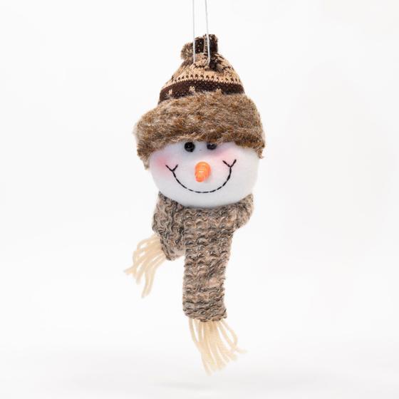 Imagem de Kit 12 Enfeites Pendentes Boneco De Neve Árvore Natal 20cm
