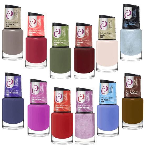 Imagem de Kit 12 Esmaltes Cora Col Pret-a-Porter Moda Atacado Manicure