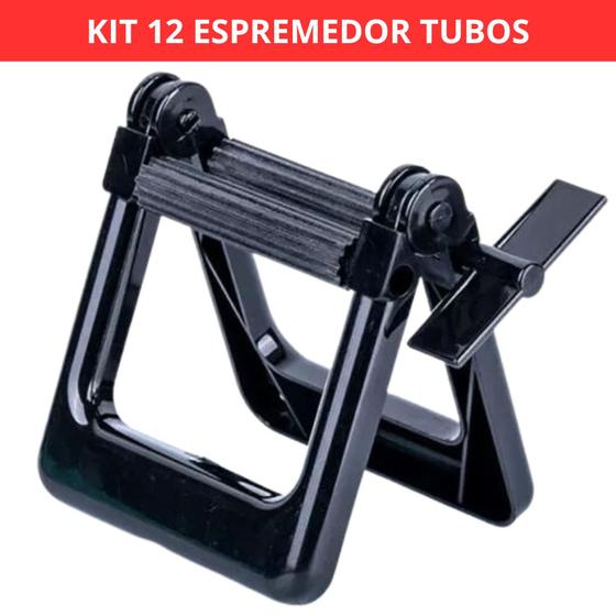 Imagem de Kit 12 Espremedor Para Tubo De Tintura Coloração E Pasta Creme