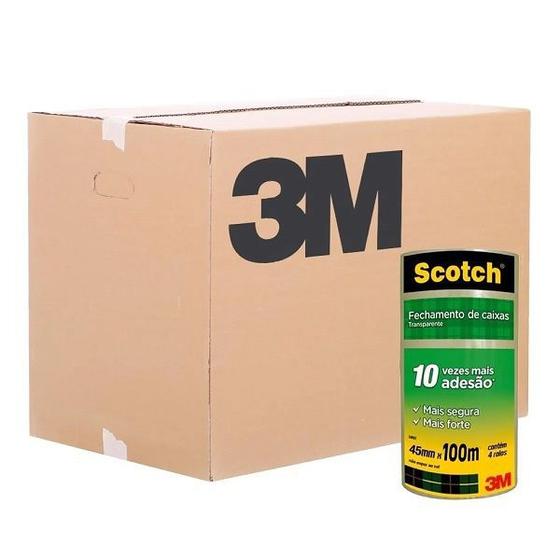 Kit 12 Fitas de Empacotamento 3M SCOTCH 5802 45MM X 100M Menor preço em Kit 12 Fitas de Empacotamento 3M SCOTCH 5802 45MM X 100M