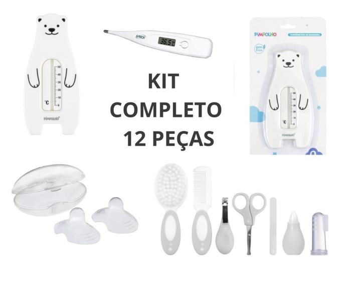 Imagem de Kit 12 Higiênico Bebê Enxoval Chá Revelação Recém Nascido