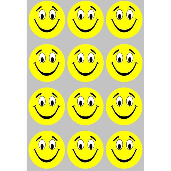 Imagem de Kit 12 Imãs De Emoji Feliz