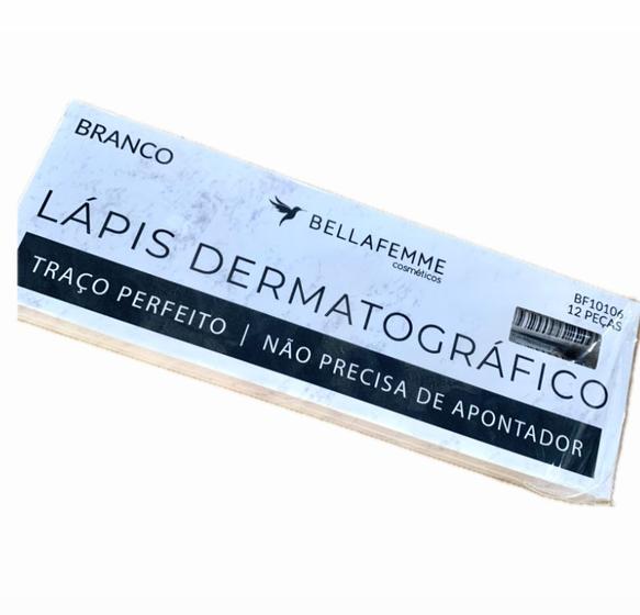 Imagem de Kit 12 Lápis Dermatográfico Branco