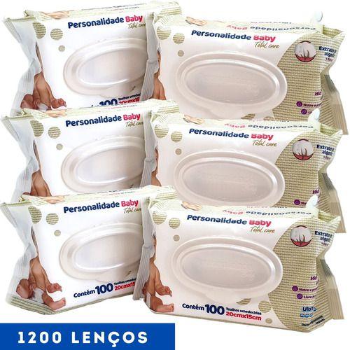 Kit 12 Lenço Umed Personalidade Pacotes De 100 Toalhinhas Menor preço em Kit 12 Lenço Umed Personalidade Pacotes De 100 Toalhinhas