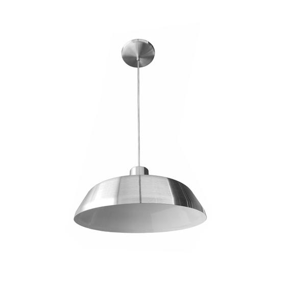 Kit 12 Luminária Pendente Retro 40cm Interior Branco Brilho Com Fiação