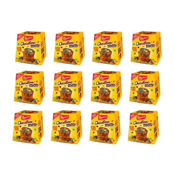 Imagem de Kit 12 Mini Chocottone M&m's Bauducco 80g