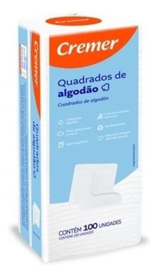 Kit 12 Pacotes de algodão Quadrado Da Cremer Menor preço em Kit 12 Pacotes de algodão Quadrado Da Cremer