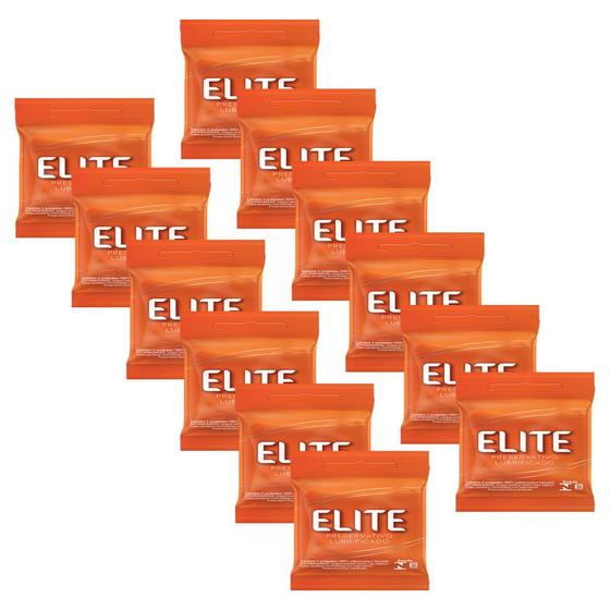 Imagem de Kit 12 Pacotes Preservativo Elite C/ 3 Unidades Cada