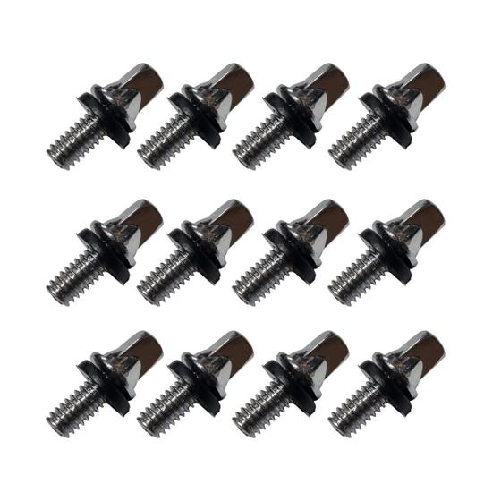 Imagem de Kit 12 Parafuso Para Pedal De Bumbo Bateria 12Mm X 5Mm 7/32