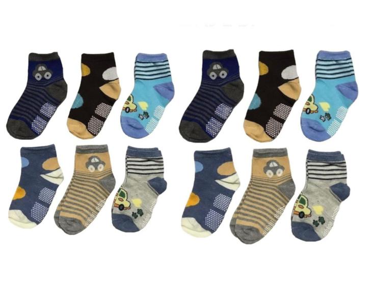 Imagem de Kit 12 pares de Meia Menino Infantil cano médio atacado