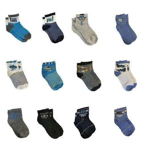 Imagem de Kit 12 Pares De Meias Infantil Menino Sortidas De 8 A 10 Anos