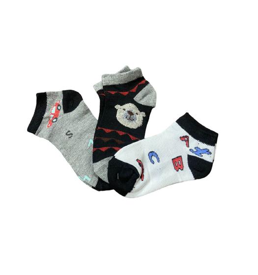 Imagem de Kit 12 Pares Meia Infantil Criança Masculino 4 a 6 anos