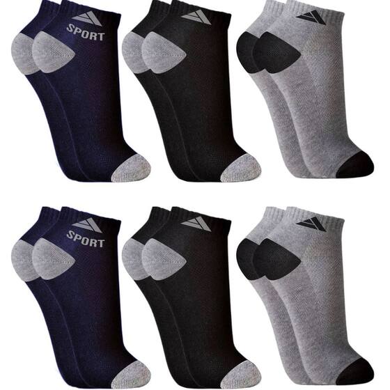 Altomax Kit 12 Pares Meia Masculino Cano Curto Soquete Varias Cores - Altomax ...