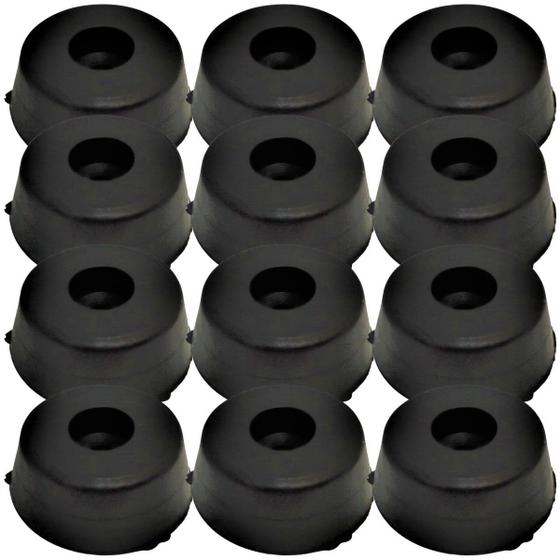 Kit 12 Pé Pezinho Grande Borracha Base Vazada Antiderrapante Resistente Para Som Profissional Batente Caixa Acustica Menor preço em Kit 12 Pé Pezinho Grande Borracha Base Vazada Antiderrapante Resistente Para Som Profissional Batente Caixa Acustica
