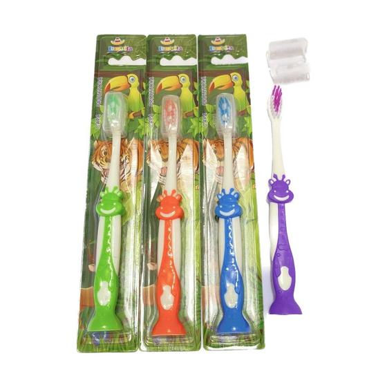 Imagem de Kit 12 peças escova dental infantil  - ed-303 - hm toys