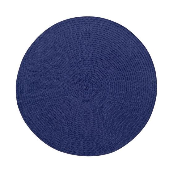 Kit 12 Peças Lugar Americano Redondo Azul Escuro Cozinha 7174 - Mimo Style Menor preço em Kit 12 Peças Lugar Americano Redondo Azul Escuro Cozinha 7174 - Mimo Style