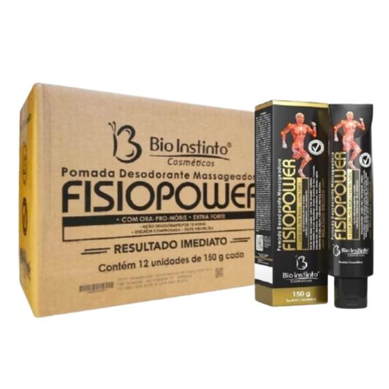 Imagem de Kit 12 Pomada FisioPower Extra Forte 150G - Bio Instinto