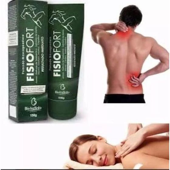 Imagem de Kit 12 Pomada Massageadora Fisiofort 150G Bio Instinto