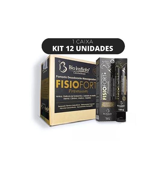 Imagem de Kit 12 Pomadas Fisiofort Premium 150g - Bio Instinto