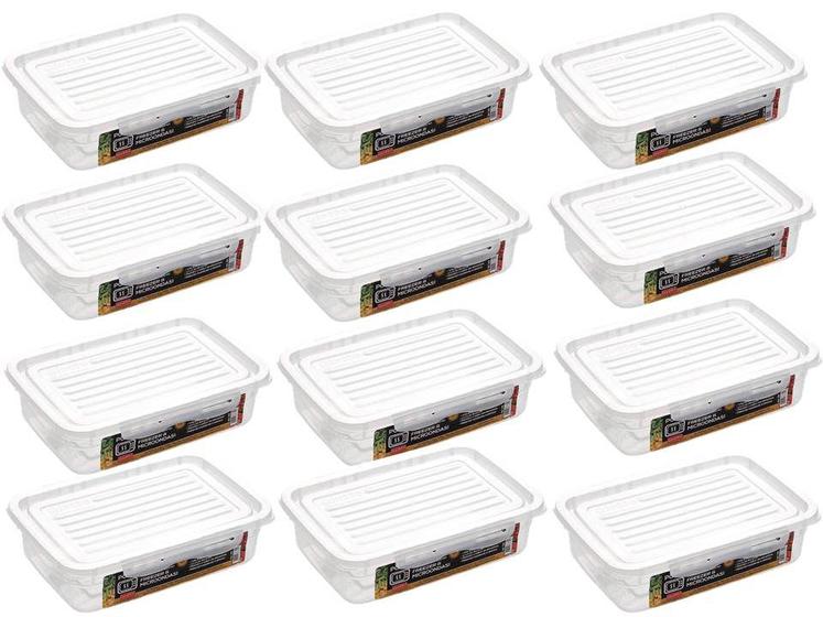 Kit 12 Potes Marmitas Fitness 460ml Para Freezer Microondas Menor preço em Kit 12 Potes Marmitas Fitness 460ml Para Freezer Microondas