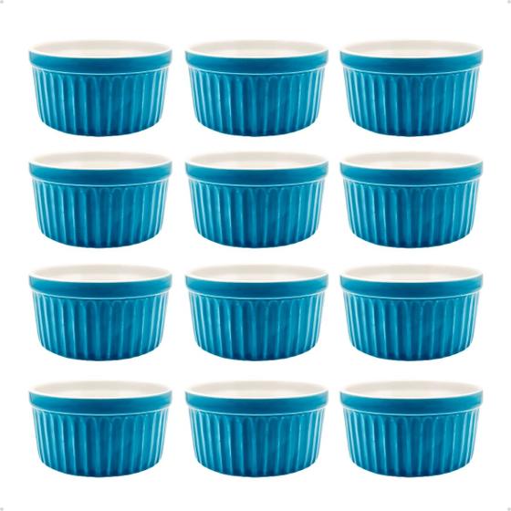 Imagem de Kit 12 Potinhos Ramekin 77ml Porcelana Petisco