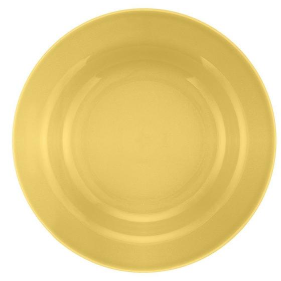 Imagem de Kit 12 Pratos Fundos Biona Amarelo Oxford Cerâmica 22cm