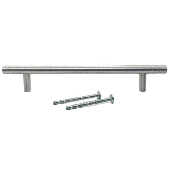 Imagem de Kit 12 Puxadores Haste Alumínio Acetinado Friso 320mm Móveis