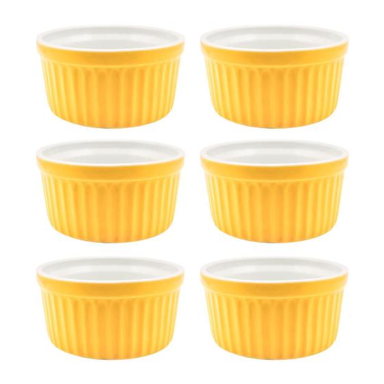 Imagem de Kit 12 Ramekin 135ml Porcelana Hotel Molhos Petiscos Sobremesas Utensílios