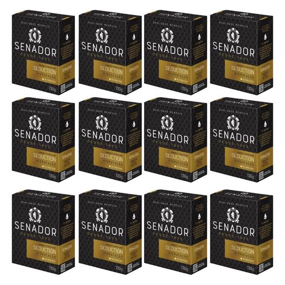 Kit 12 Sabonete Senador Seduction 130g Qualidade Memphis Menor preço em Kit 12 Sabonete Senador Seduction 130g Qualidade Memphis