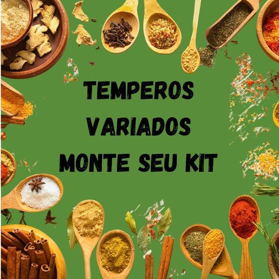 Imagem de Kit 12 tempero e condimentos cada totalizando