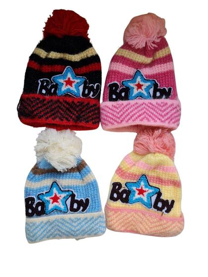 Imagem de Kit 12 toucas gorro infantil de frio inverno atacado