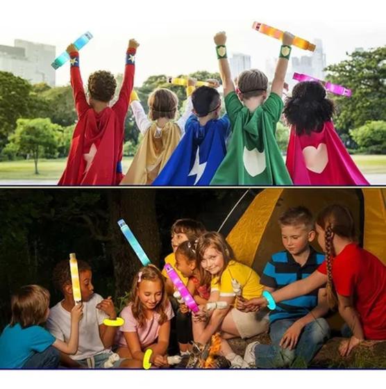 Imagem de Kit 12 Tubo Pop Com Led Anti-estresse Com Encaixe