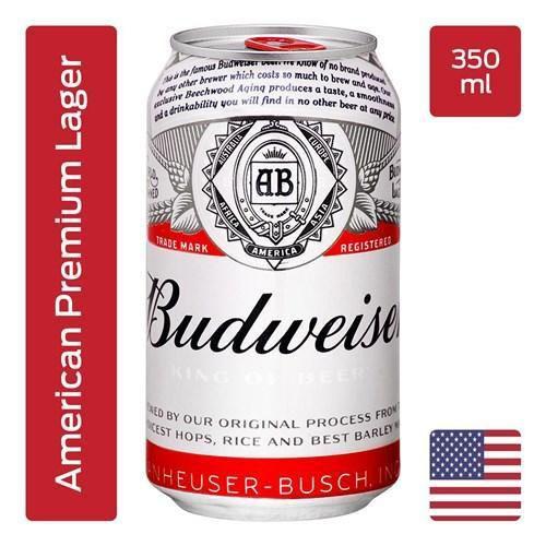 Imagem de Kit 12 Uni. Cerveja Budweiser American Lager Lata 350Ml