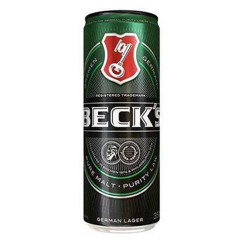 Imagem de Kit 12 Uni. Cerveja Puro Malte Becks 350Ml Lata 350Ml