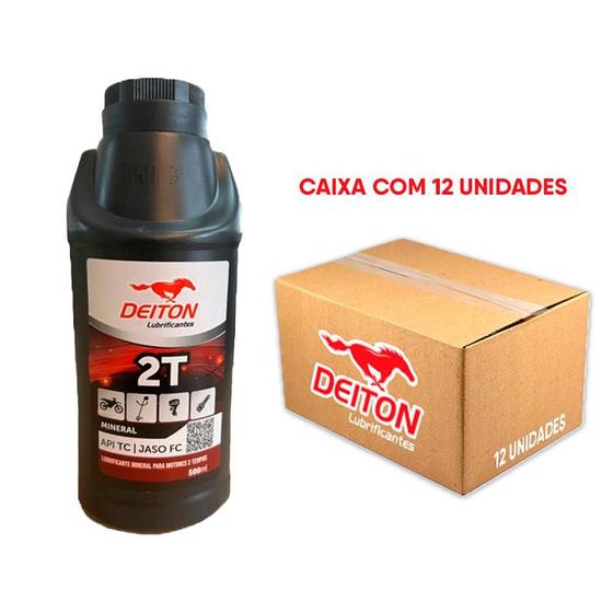 Imagem de Kit 12 Unidades Óleo de Moto Deiton 2 Tempos 500ml