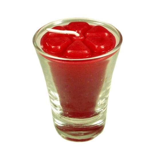 Imagem de Kit 12 velas vermelho 7 cm copinho 12 h namorados romântico