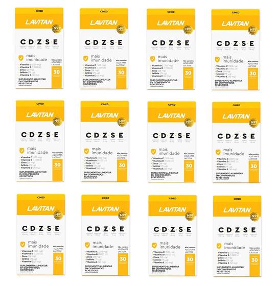 Imagem de Kit 12 Vitaminas CDZSE Mais Imunidade Lavitan 30 Cpr - Cimed