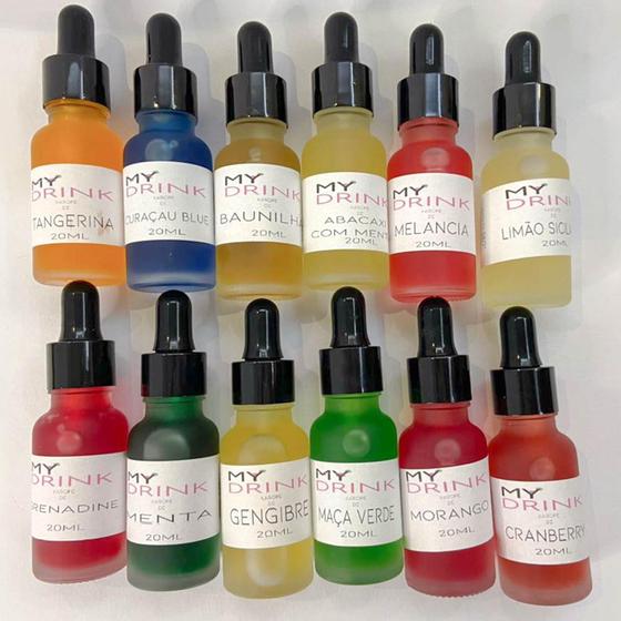 Kit 12 Xaropes Para Gin Tônica E Drinks Vodca My Drink No Magalu