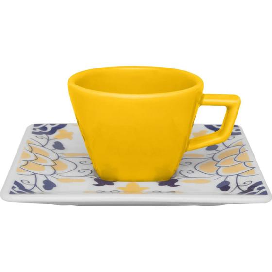 Imagem de Kit 12 Xícaras Cafezinho Quartier Sevilha Oxford Porcelana 75ML