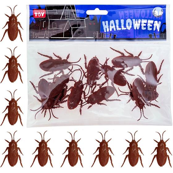 Imagem de Kit 120 Baratas Enfeite Halloween dia Bruxas Atacado Revenda