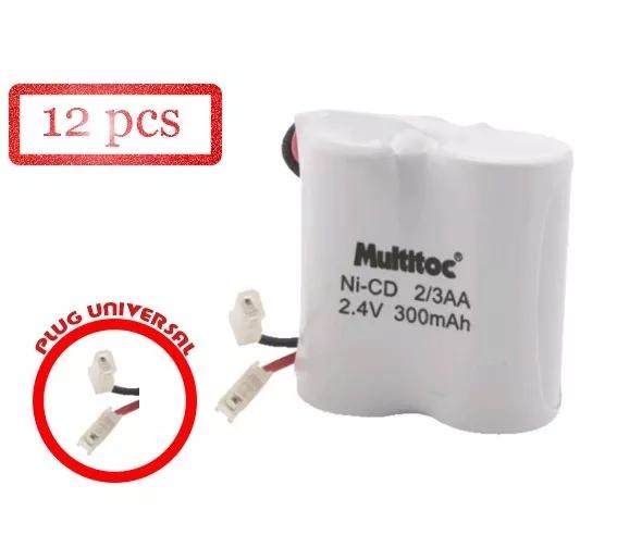 Kit 12pcs Bateria Th 2.4v 300mah 2/3aa Telefone Sem Fio Menor preço em Kit 12pcs Bateria Th 2.4v 300mah 2/3aa Telefone Sem Fio