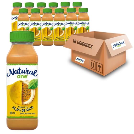 Imagem de Kit 12Un Suco De Maracujá Maçã Ambiente Natural One 300Ml