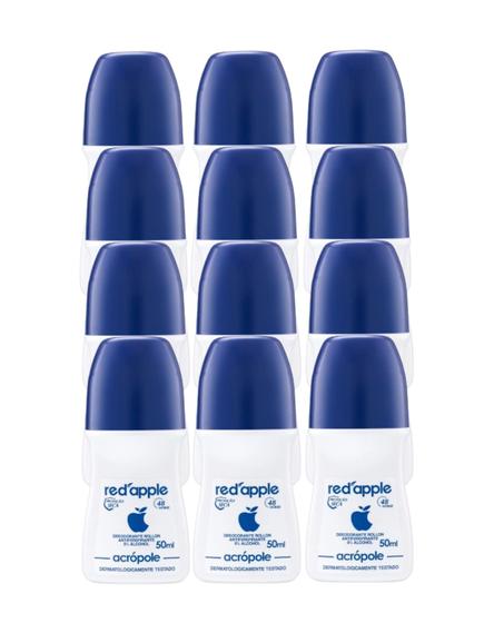 Imagem de Kit 12x Desodorante Roll-On Acrópole 50ml - Red Apple
