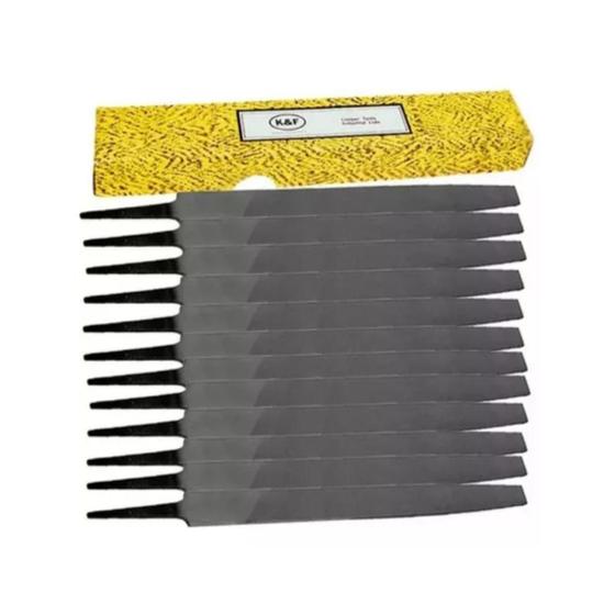 Imagem de Kit 12x Lima Enxada Multiuso Afiação Debaste 8” Sem cabo K&F