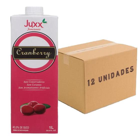 Imagem de Kit 12X Suco De Cranberry Juxx 1 Litro